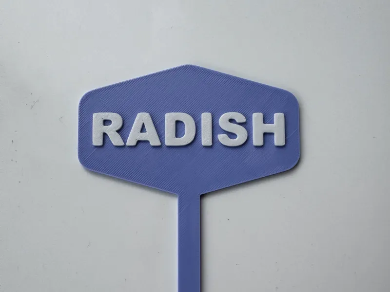 Vegetable Sign - ALLOTMENT - Radish