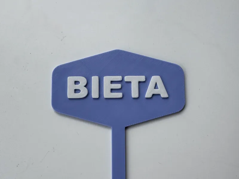 Vegetable Sign - ALLOTMENT - Bieta