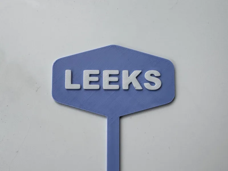 Vegetable Sign - ALLOTMENT - Leeks