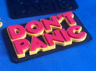 Don't Panic Hitchhiker's guide to the Galaxy