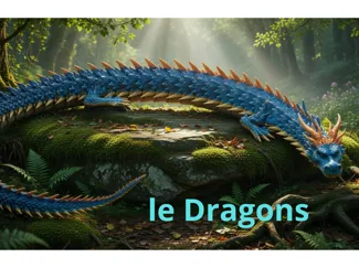 Dragon de couleur