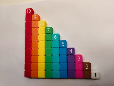 1-10 Colored Counting Bricks - Children's Math Enlightenment Tool