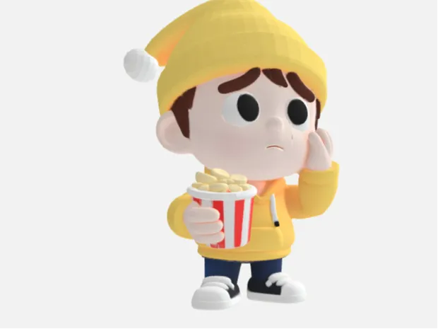 popcorn figurine