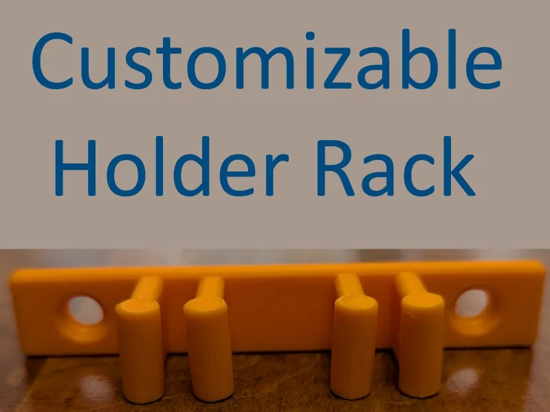 Customizable Rack for paintbrushes or screwdrivers