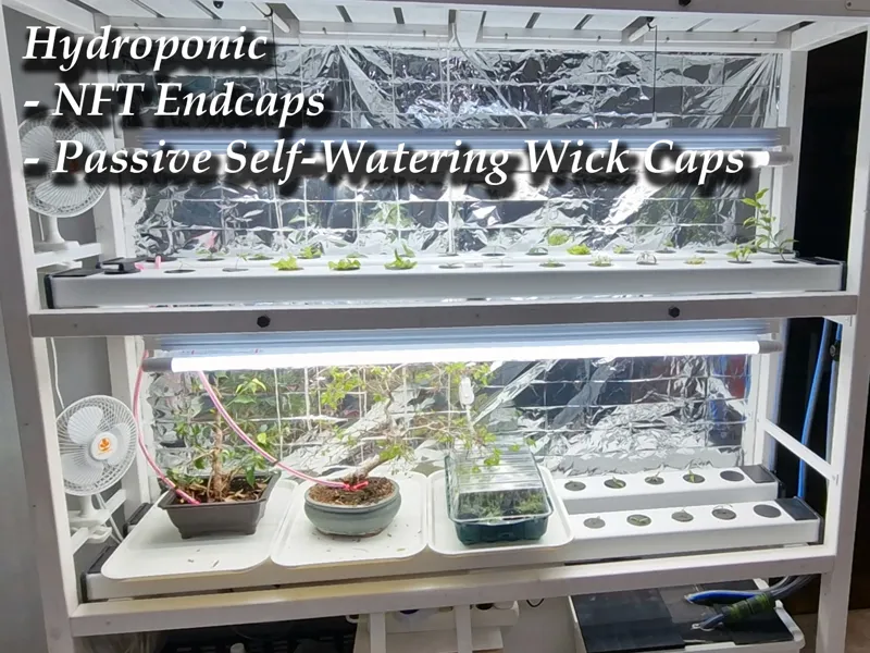 Hydroponics - Self-Watering Wick Caps & Endcaps 