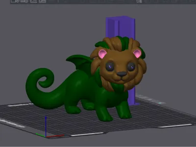 Leodrakon — Chibi Multicolor Fantasy Figurine