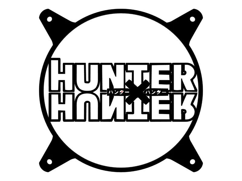 HunterxHunter LOGO 1 - Custom 120mm Fan Grill Face