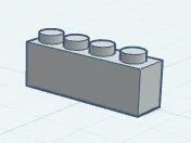 Brick 1x4(Based On L E G O)