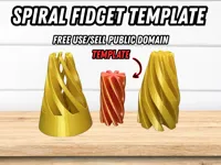 Modèle de fidget spirale (domaine public) à personnaliser — photo 1