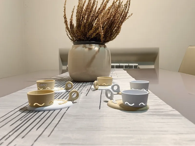 Porta bicchiere caffè personalizzato con nome