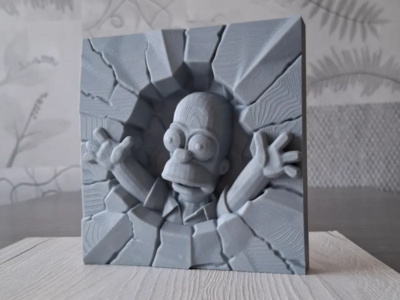 Homer Breakthrough - Relief Sculpture