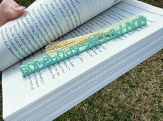 SOMEBODY YELLED MOM BOOKMARK WITH HOLE