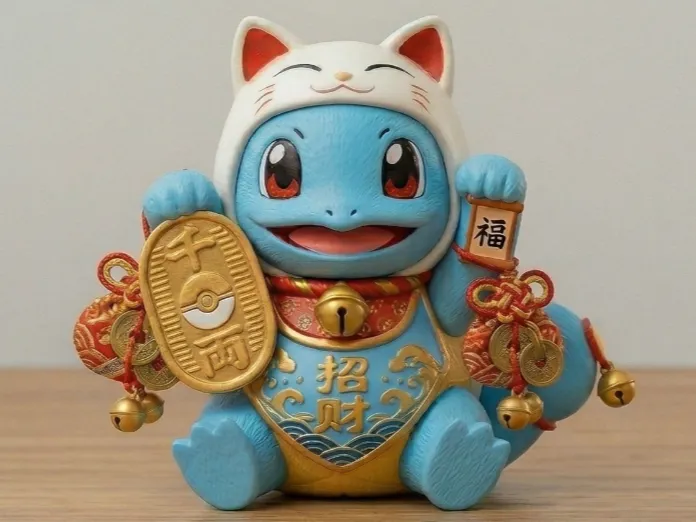 杰尼龟丨宝可梦丨宠物小精灵丨招财猫丨手办模型