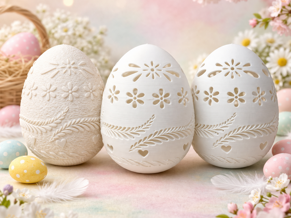 Easter Egg Trio – Embossed, Partial Cut & Full Cut