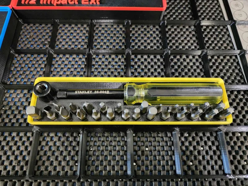 Stanley Screwdriver Bit Holder for Gridfinity