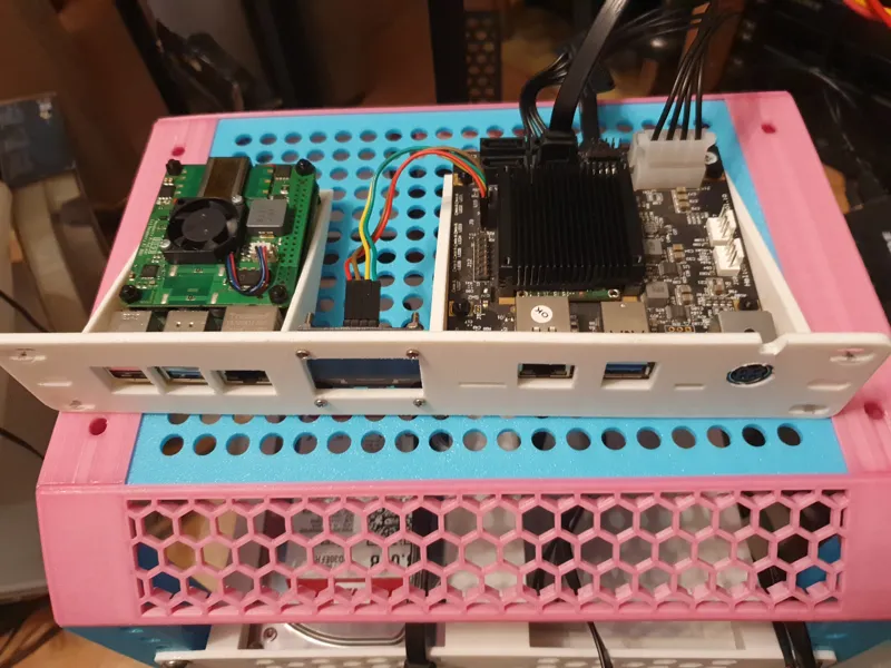 10" Kobol Helios4 and Raspberry Pi 4B 1U Mount