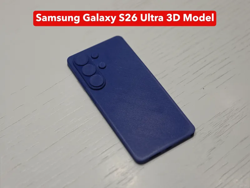 Samsung Galaxy S26 Ultra 3D Model