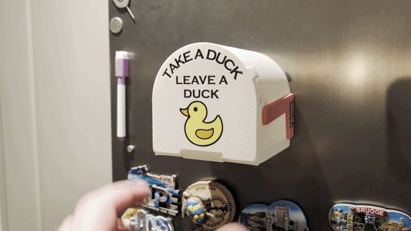 Duck Mailbox Print in place