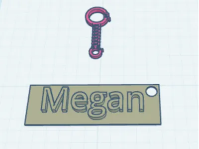 Keychain with chain