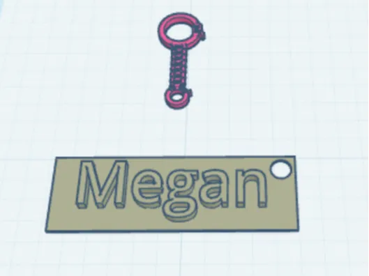 Keychain with chain