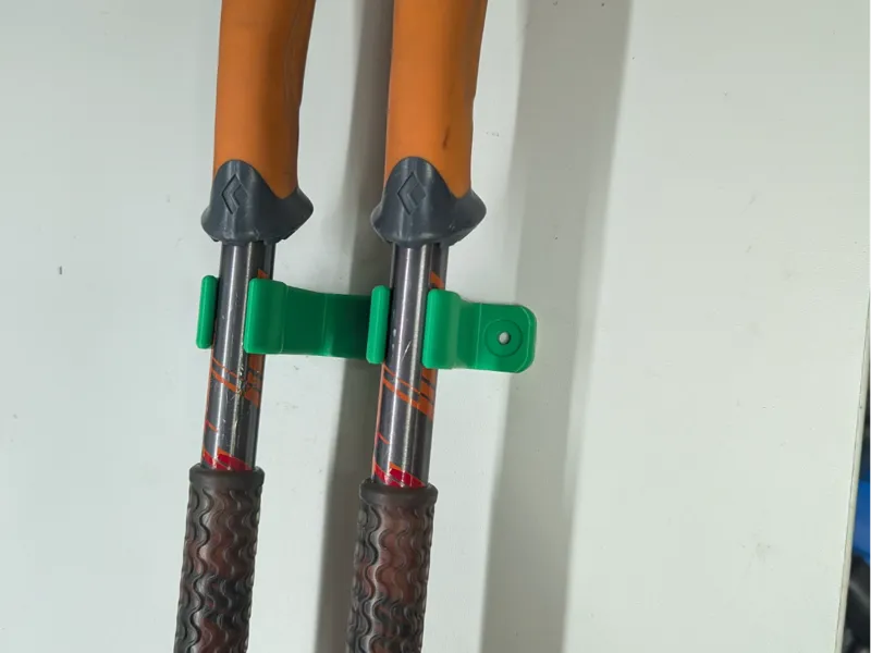 Ski Pole Holder for 16mm & 18mm Poles