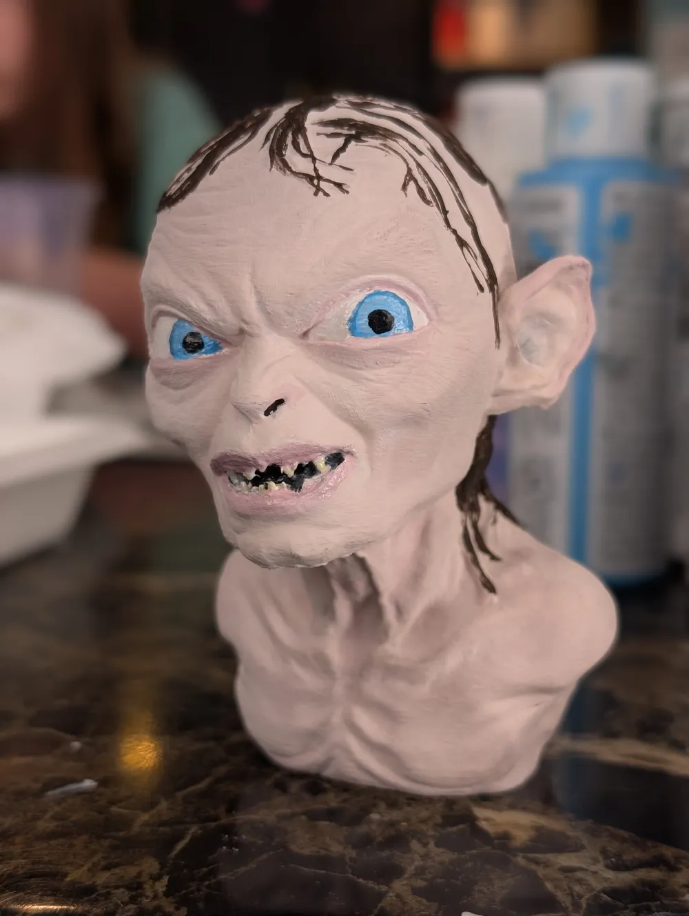 Golum Bust from Lord Of The Rings - Free 3D Print Model - MakerWorld
