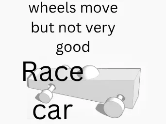 Race Car (with movable wheels)