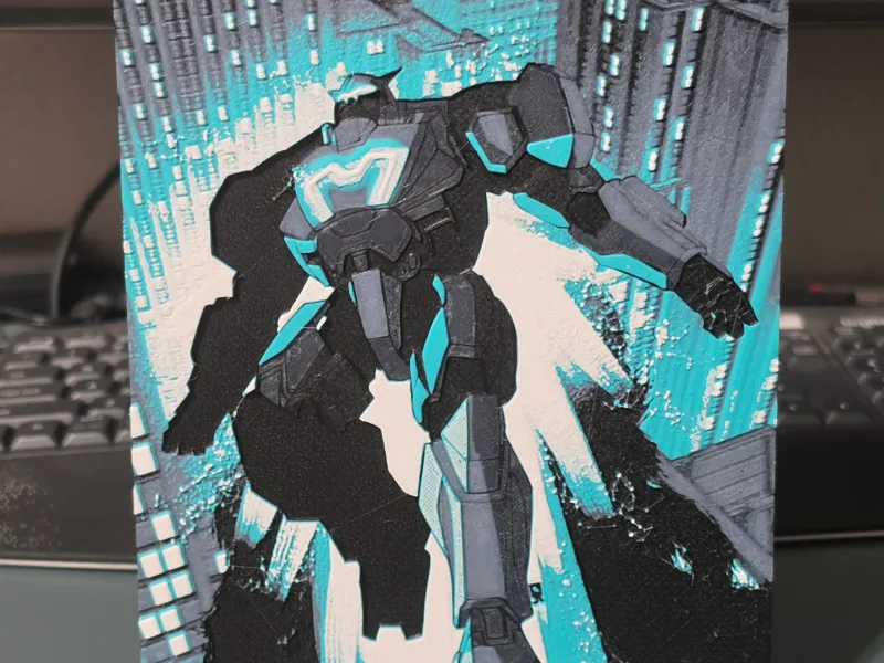 MechaMan – Dispatch | HueForge Wall Art