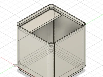 Gridfinity bin 1x1x6U