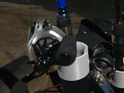 2 ABS Fishing Rod Holder Cap