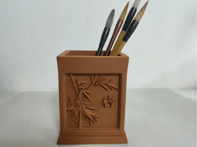 Classical Pen Holder - Plum, Orchid, Bamboo, Chrysanthemum