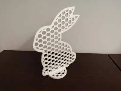 Easter bunny honeycomb decoration