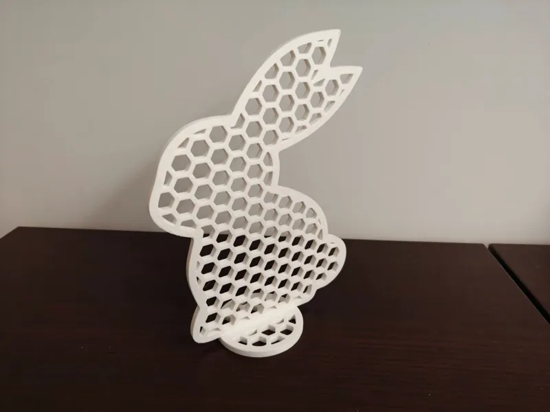 Easter bunny honeycomb decoration