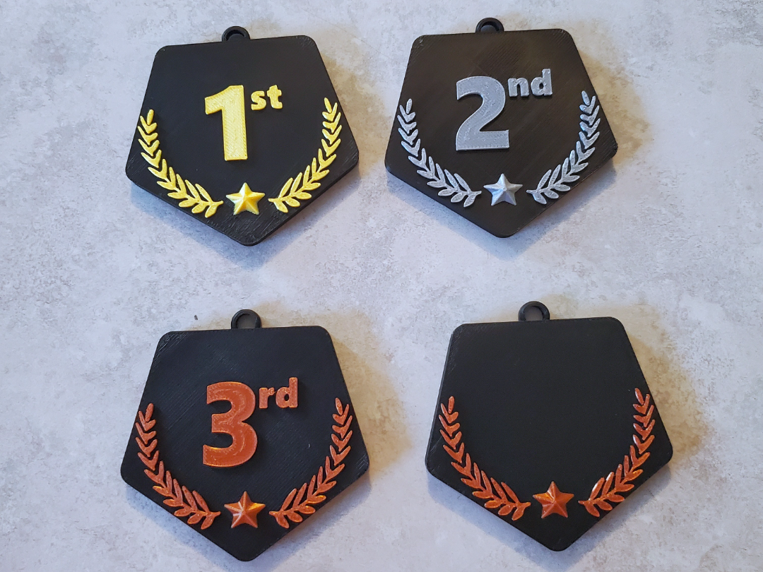 Customizable Medals - Blank, 1st, 2nd, 3rd Place