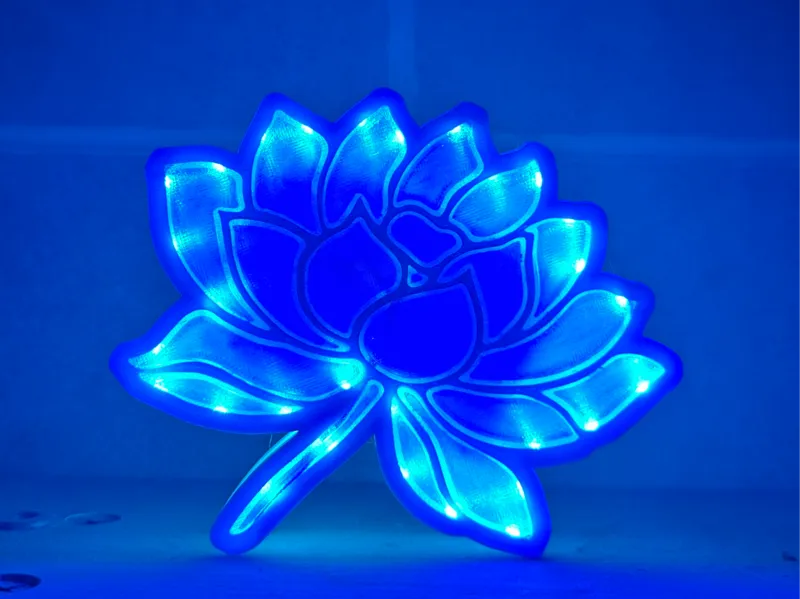 蓝莲花灯箱