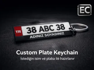 EC Custom Plate Keychain