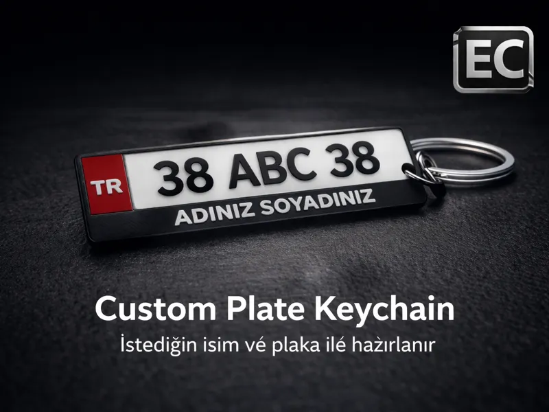 EC Custom Plate Keychain