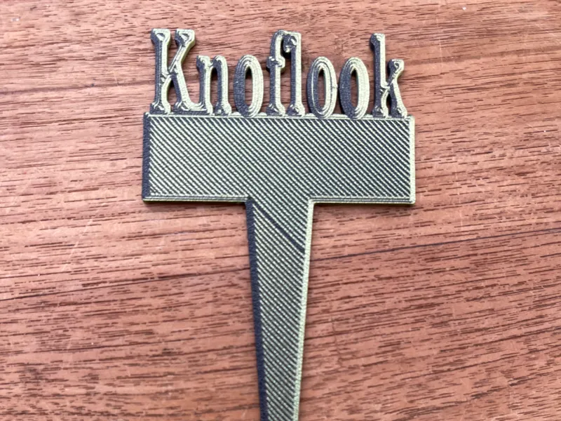 Nametag Garlic (Dutch) - Naamplaatje Knoflook (NL)