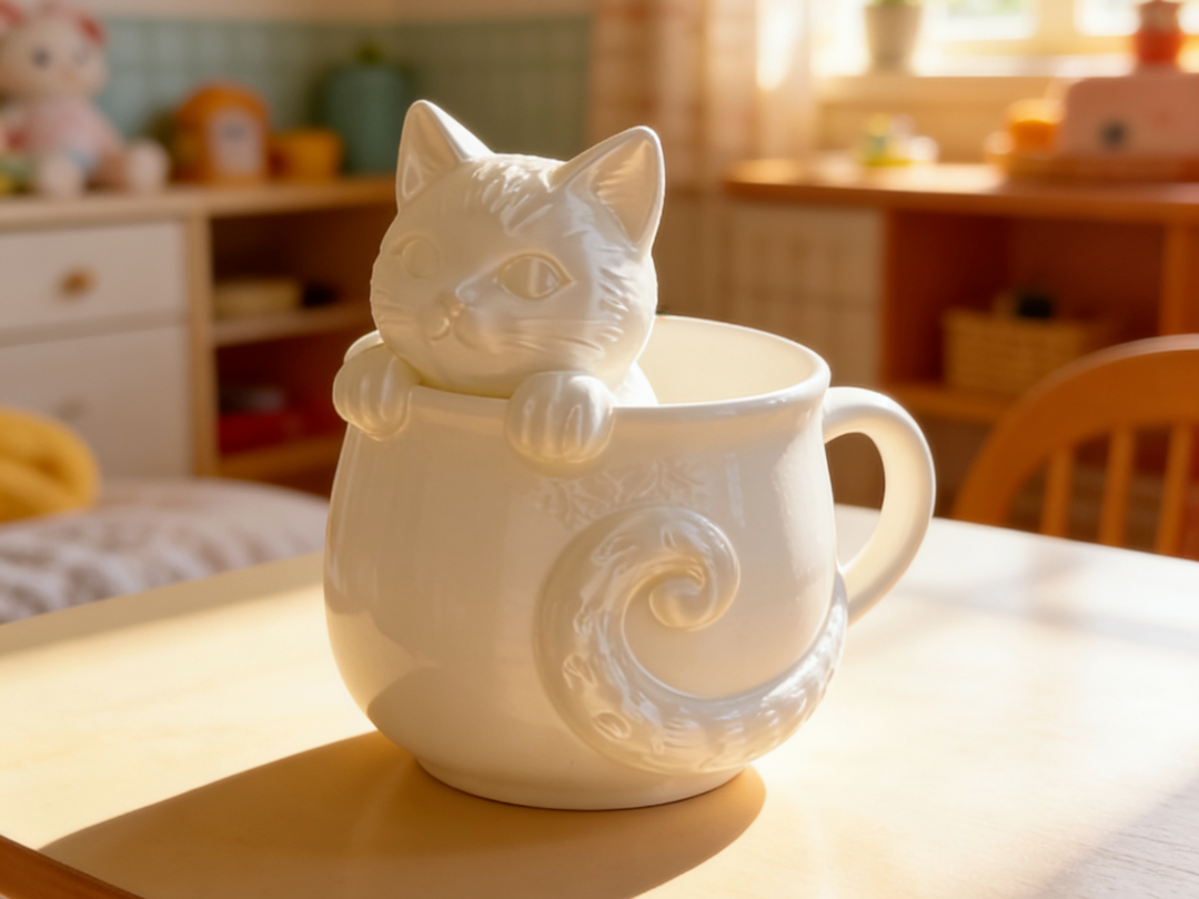 萌萌猫咪小茶杯