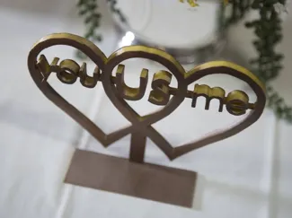 You Me Us Cake Topper