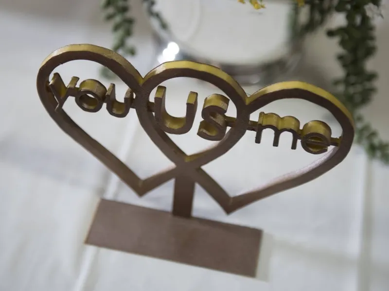 You Me Us Cake Topper