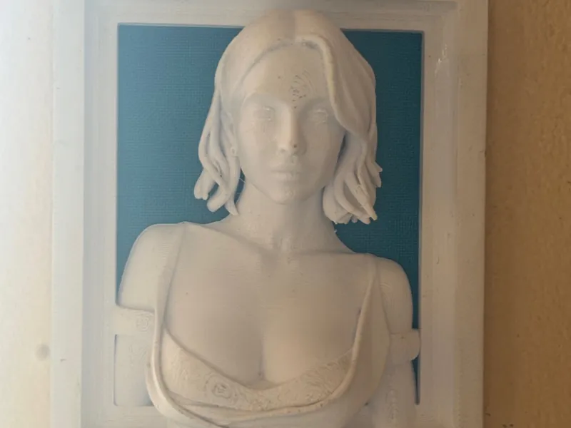 Sydney Sweeeney 3D Bust with Frame
