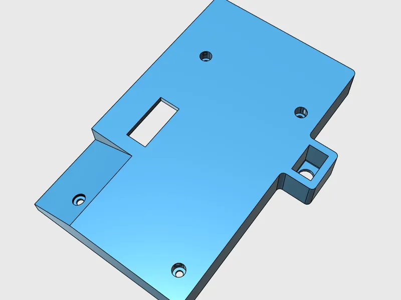 LCD back cover for Geeetech a10pro + switch mount