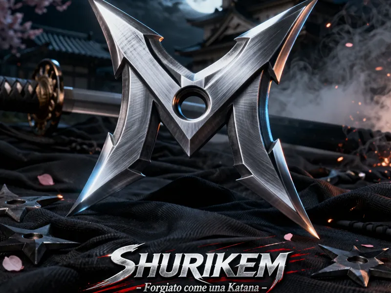 Shuriken a forma di M