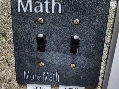 Math/More Math double light switch