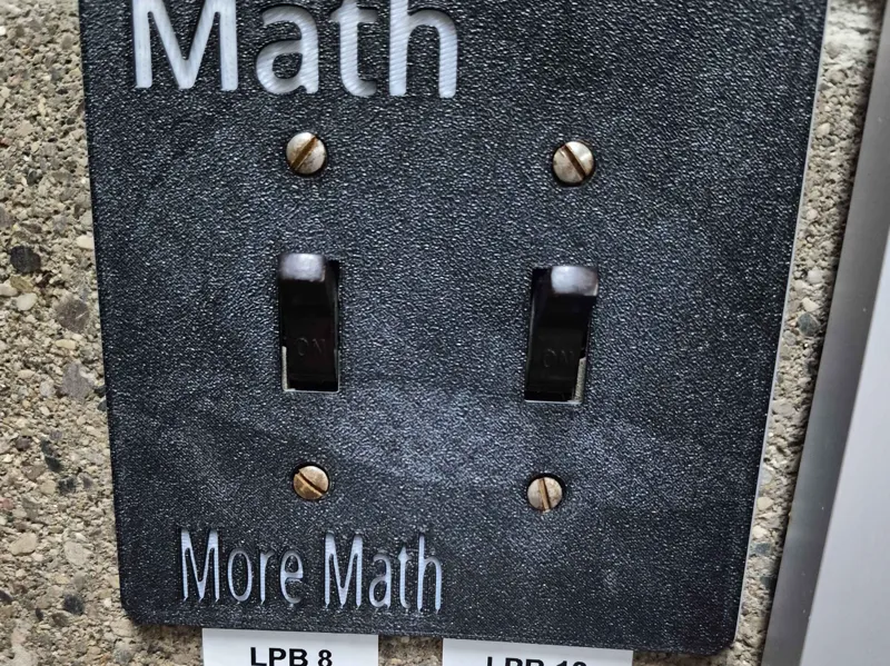 Math/More Math double light switch
