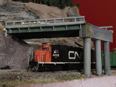 HO Scale Modern Road Bridge