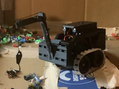 Cyberbrick skidsteer crane