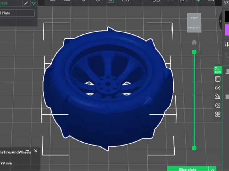 1/18 1/24 rc crawler paddle tires