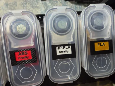 Cereal Filament storage label holder